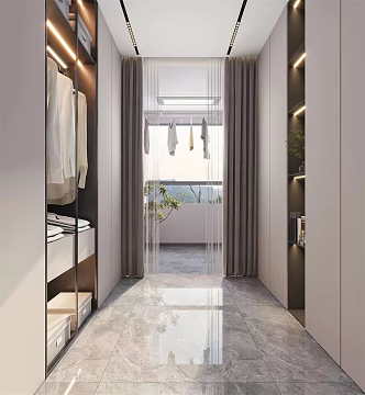 Modern Cloakroom Home Cloakroom 3d model