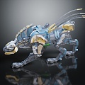 Modern Robot Machine Dog Machine Leopard Mechanical Dog Mechanical Leopard Machine Dinosaur 3d model