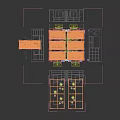 School Classroom Interior With Bamboo Ceiling Large Blackboard Screen Wooden Tables Bar Stools And Plants