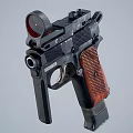modern submachine gun 3d model