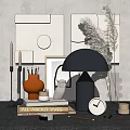 Modern ornaments combination table lamp display ornaments combination 3d model