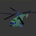 Light Blue Toy Helicopter Model Featuring Black Propellers Blue Windows And Red Markings
