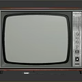 Vintage Electronic Television Appliance With Classic Wooden Frame And Control Panel