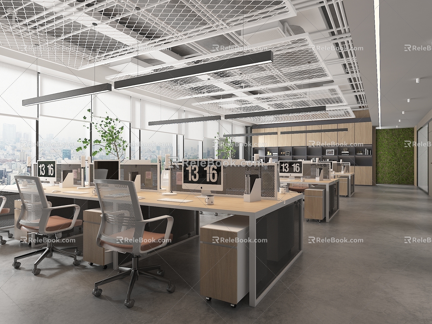 Industrial LOFT Public Office Area Office Public Area 3d model