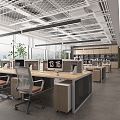 Industrial LOFT Public Office Area Office Public Area 3d model