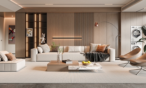 modern living room 3d model