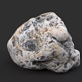Natural Decorative Stone With Rough Surface And Unique Gray Black Patterns