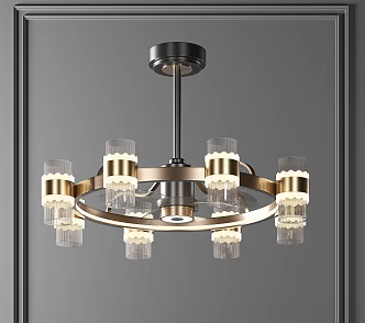 Fan light 3d model