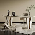 Light Luxury Marble Tea Table And Chairs Set With Gold Accents For Elegant Home Interior