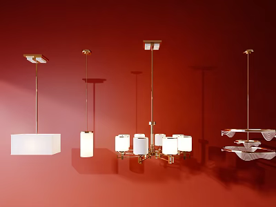 Modern chandelier 3d model