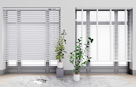 Modern venetian blinds venetian blinds sunshade 3d model