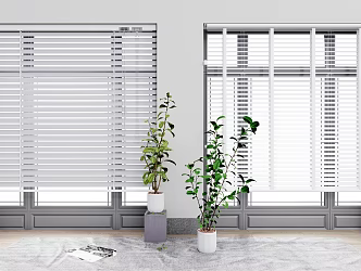 Modern venetian blinds venetian blinds sunshade 3d model