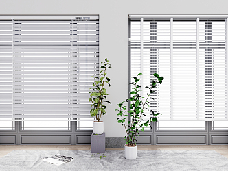 Modern venetian blinds venetian blinds sunshade 3d model