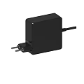 Black AC Power Adapter With Plug And Charging Cable For Devices 3d model