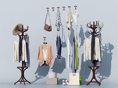 Modern clothes hanger 3d model