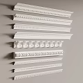 Various Ornamental Ceiling Moldings With Decorative Patterns For Interior Decoration