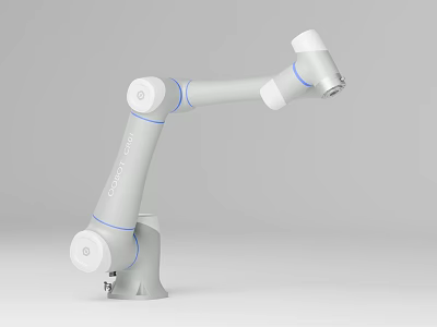 Industrial Robot Arm Collaborative Multi Jointed With White And Blue Design For Automated Precision Manufacturing 3d model