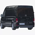 Black MAN Van Exterior And Brand Logo 3d model