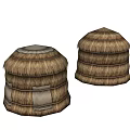 Straw Woven Garden Ornamental Pieces With Dome Shaped Design For Outdoor Landscaping