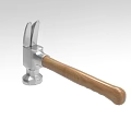 High-grade claw hammer household tools multi-function hammer 1287 3d model