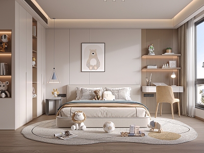 Modern Children's Room Boys Children's Room 3d model