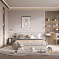 Modern Kids Bedroom With Plush Toys And Cozy Decor