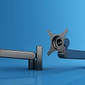 Adjustable Computer Monitor Mount With Metal Arm And Ergonomic Design