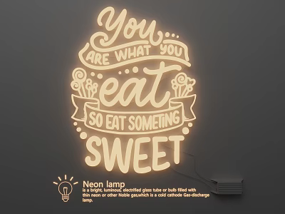 Modern Neon Lights 3d model