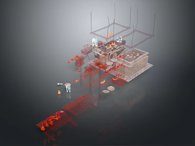 Barbecue Grill Barbecue Outdoor Barbecue Outdoor Barbecue Grill Outdoor Camping Outdoor Camping 3d model