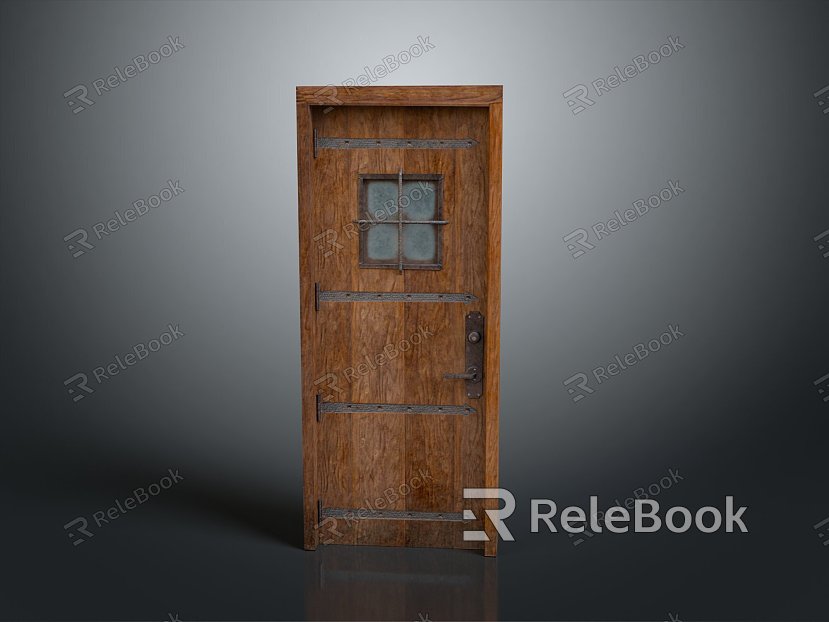 Door Wooden Door Bedroom Door Home Door Furniture Furniture Realistic model