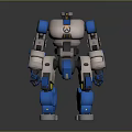 Mech warrior machine battle armor mechanical battle armor machine warrior battle robot game robot 3d model