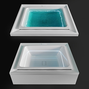 Courtyard Bath Pool 3d model