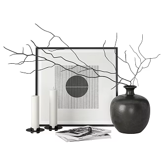 Modern decorations 3d model