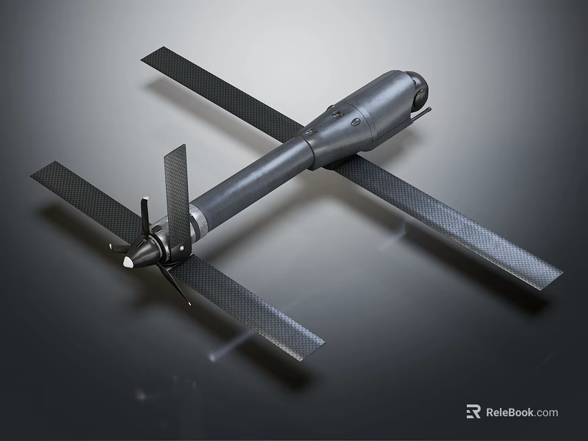Advanced Drone Equipment Structure With Carbon Fiber Wings And Durable Body Design 3d model 