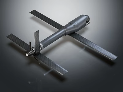 Advanced Drone Equipment Structure With Carbon Fiber Wings And Durable Body Design 3d model