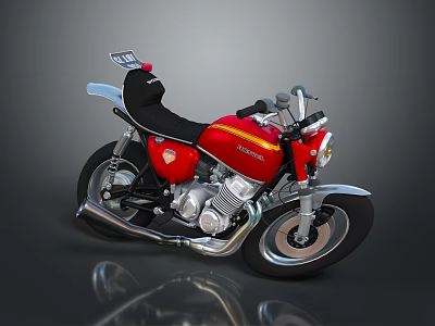Motorcycle Two-wheeled Motorcycle Cross-country Motorcycle Road Race Motorcycle Motor Vehicle Transport 3d model