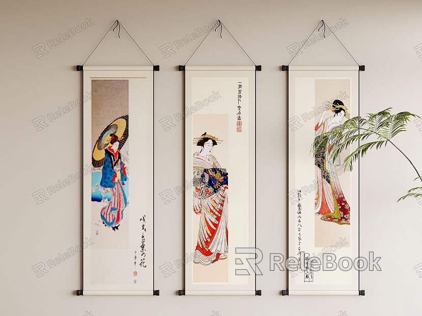 Japanese Decorative Painting model