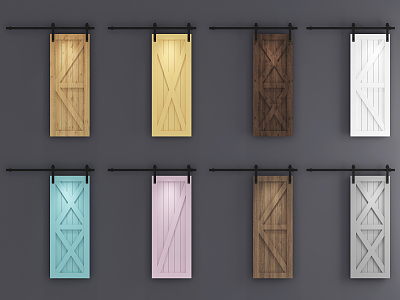 Industrial LOFT Barn Door 3d model