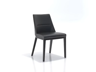 Black Leather Leisure Chair With Modern Design And Comfortable Seat For Home Living Room 3d model