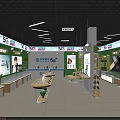 China Telecom 5G Retail Store Interior With Display Counters And Advertising Billboards