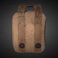 Brown Canvas IFAK Medical Bag with Red Cross Logo and Multiple Compartments for Emergency Use