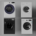 Modern Front Loading Washing Machines In Various Colors And Sleek Designs