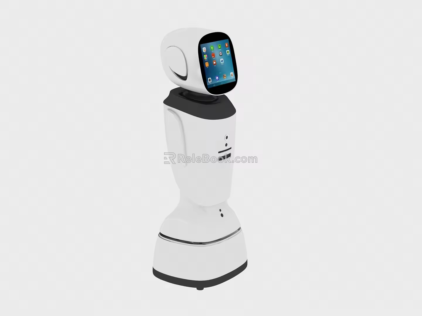 Modern robot intelligent robot waiter 3d model