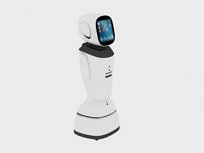 Modern robot intelligent robot waiter 3d model