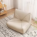 Nordic Lazy Sofa Cream Lazy Sofa Leisure Chair 3d model