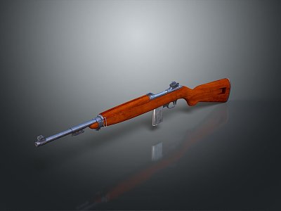 rifle semi-automatic rifle combat rifle battle rifle carbine war rifle attack rifle 3d model