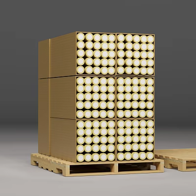 Modern carton packaging 3d model Modern carton packaging 3d model