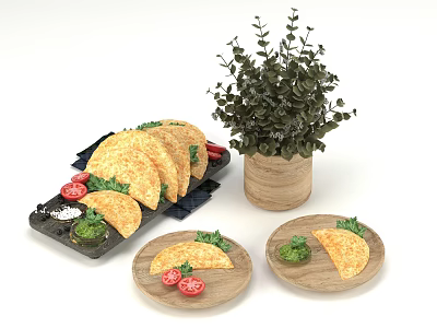 Modern Tacos 3d model