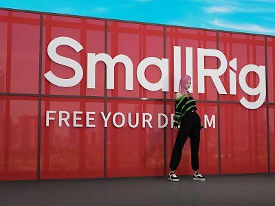 SmallRig Red Wall Photo Check in Spot With FREE YOUR DREAM 3d model
