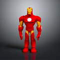 Iron Man Red And Gold Posable Action Toy Figure With Detailed Armor Design